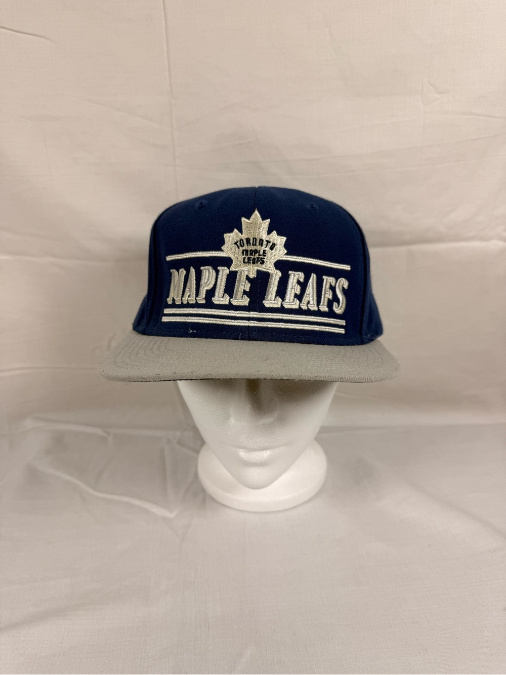 CCM Toronto Maple Leafs Navy and Gray Brim Snapback